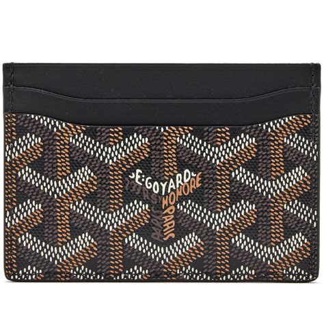 goyard all black wallet|goyard wallet retail price.